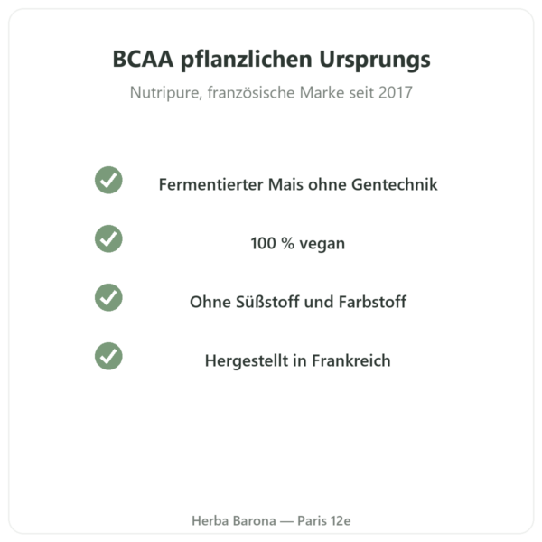 BCAA 2.1.1 Nutripure Pulver 220 g Qualität Paris Herba Barona