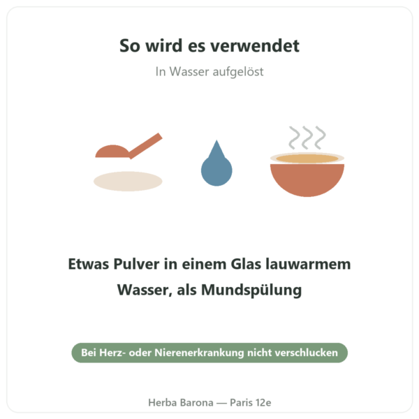 Natron in Lebensmittelqualität 500 g – Nature et Partage Anwendung Paris Herba Barona