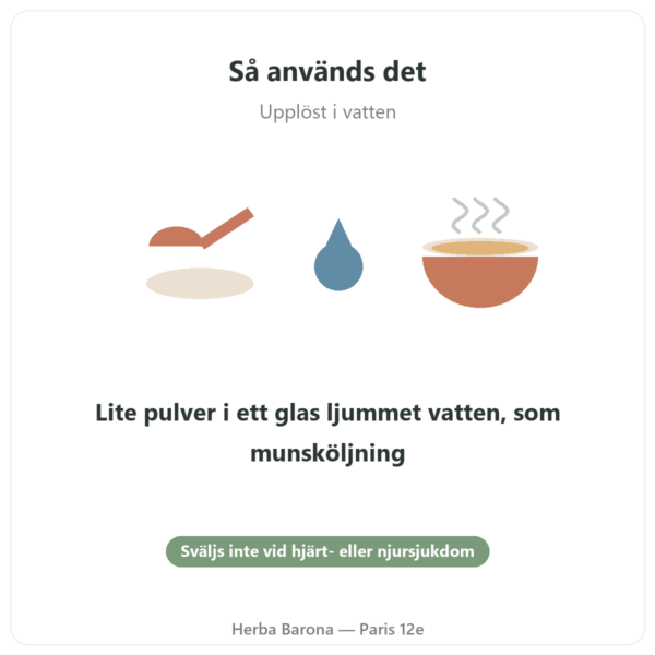 Natriumbikarbonat av livsmedelskvalitet 500 g – Nature et Partage – 500 g användning Paris Herba Barona