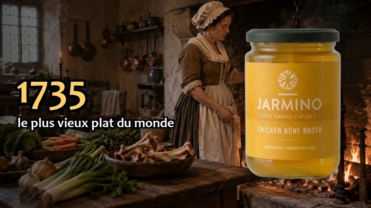 Vidéo Bouillon d'os de poulet 350 ml Jarmino Bouillon d'os de poulet 350ml Paris Herba Barona