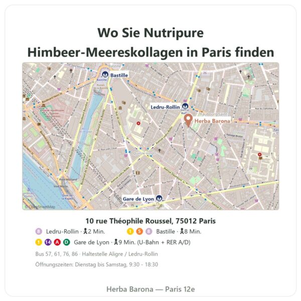 Wo finden Nutripure Himbeer-Meereskollagen 310 g - Herba Barona Paris
