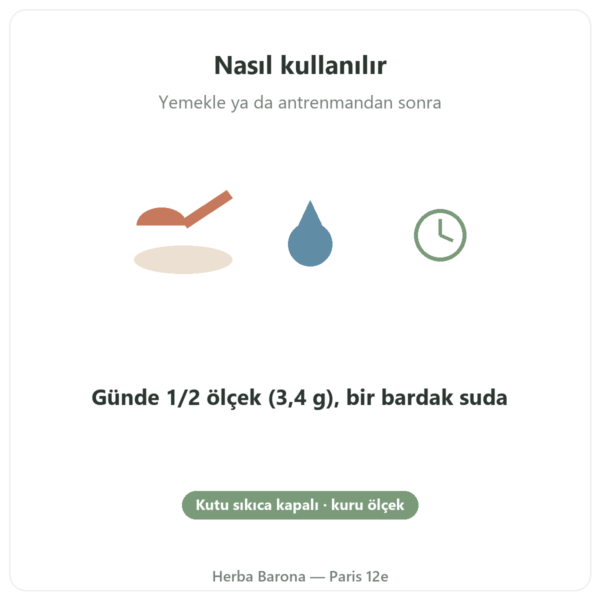 Kreatin Creapure® Nutripure toz 1 kg kullanım şekli Paris Herba Barona
