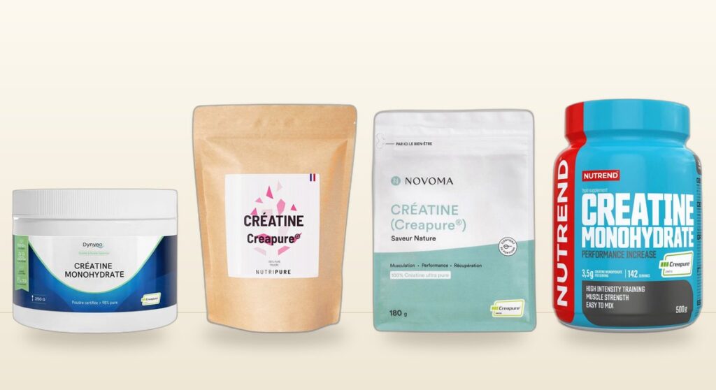 Créatine Creapure Dynveo 250 g, Nutripure 450 g, Novoma 180 g et Nutrend 500 g, Herba Barona Paris 12e