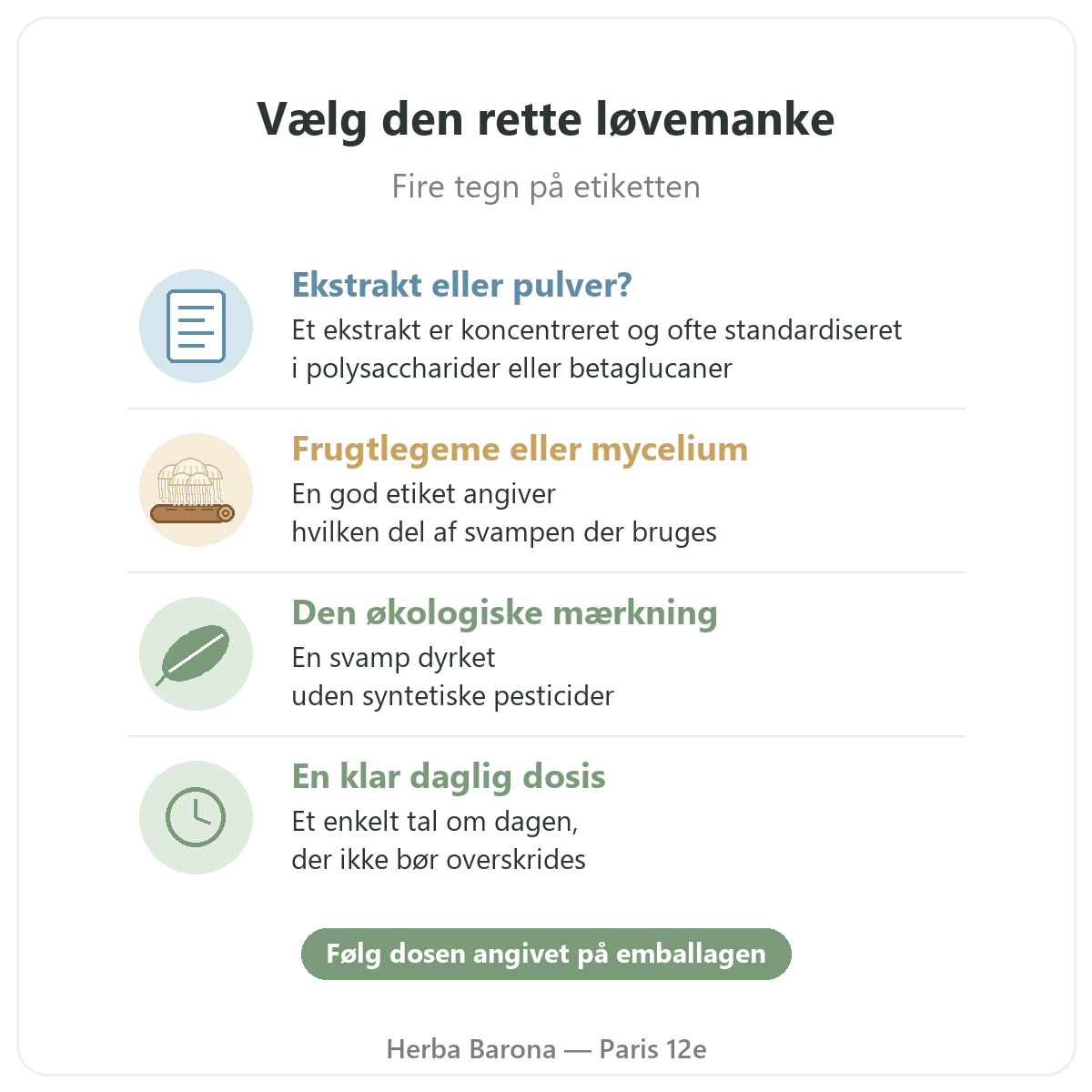 Løvemanke Paris: vælg den rette, Herba Barona Paris 12.