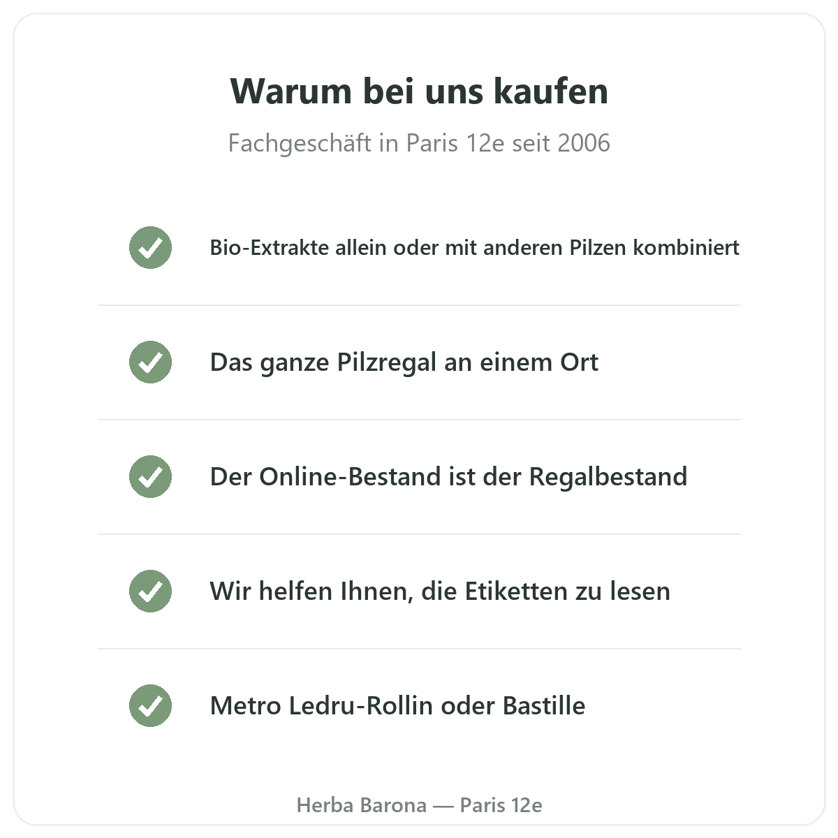 Igelstachelbart Paris: warum bei Herba Barona Paris 12e kaufen