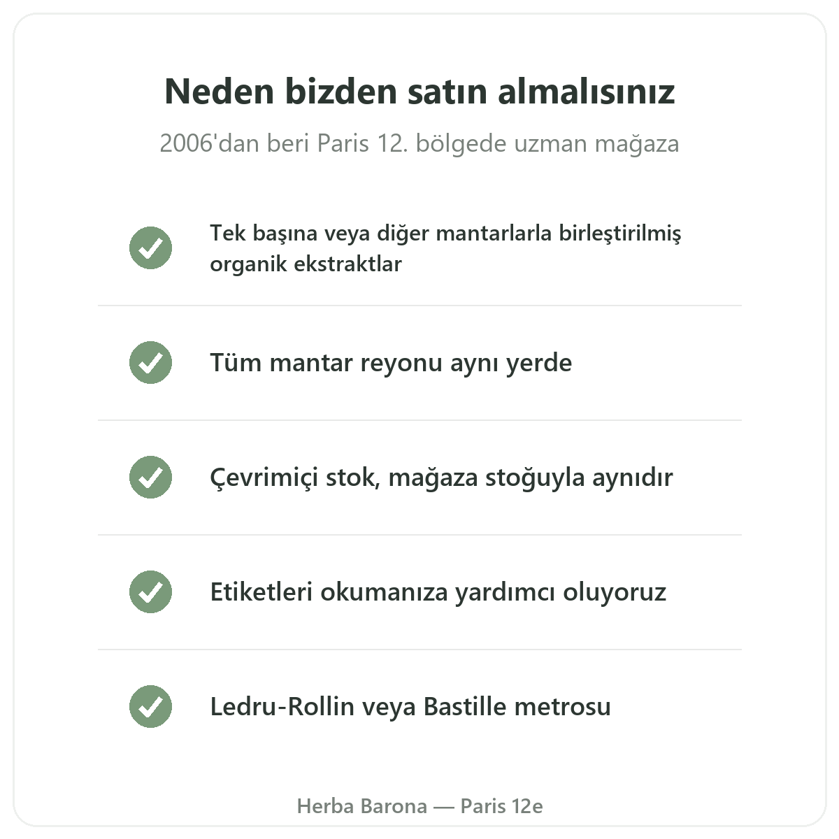 Aslan Yelesi Mantarı Paris: neden Herba Barona Paris 12'den alınmalı