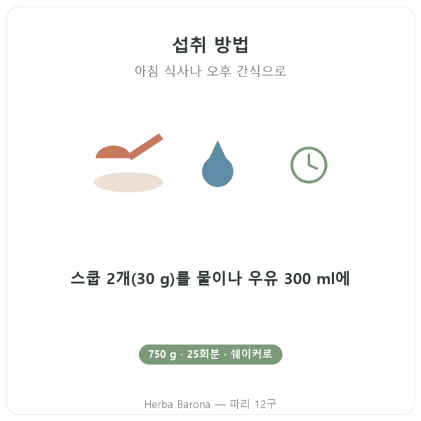 Daily Protein 초콜릿 Nutripure 750 g 섭취 방법 Paris Herba Barona