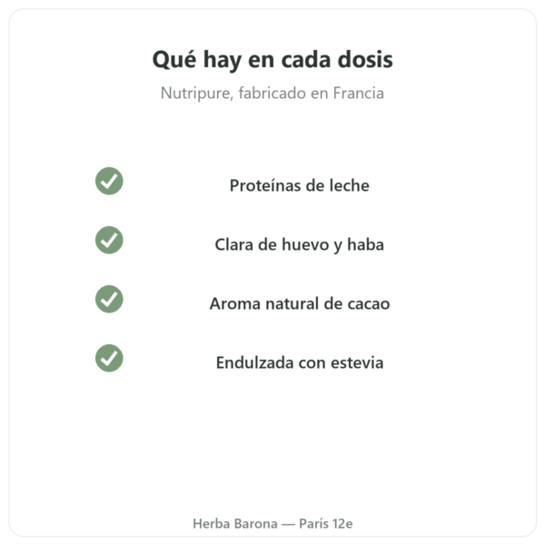 Daily Protein Chocolate Nutripure 750 g calidad Paris Herba Barona