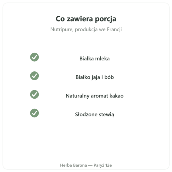 Daily Protein Czekolada Nutripure 750 g jakość Paris Herba Barona