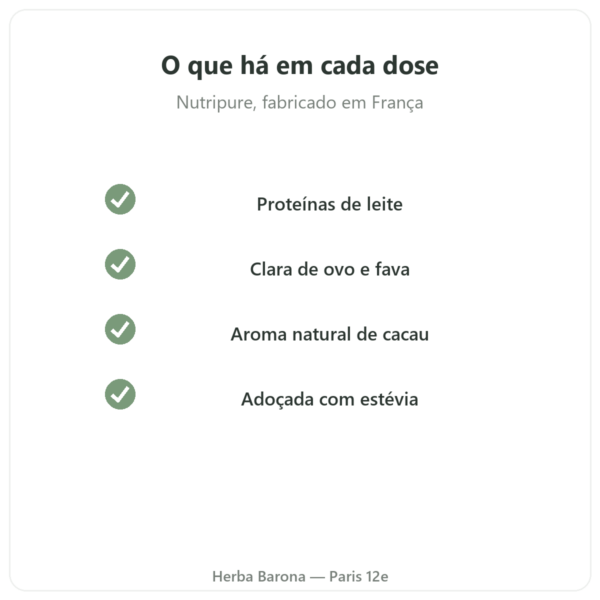 Daily Protein Chocolate Nutripure 750 g qualidade Paris Herba Barona