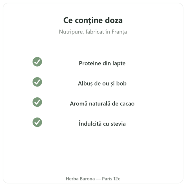 Daily Protein Ciocolată Nutripure 750 g calitate Paris Herba Barona