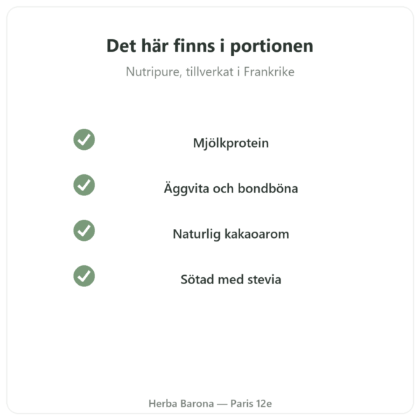 Daily Protein Choklad Nutripure 750 g kvalitet Paris Herba Barona