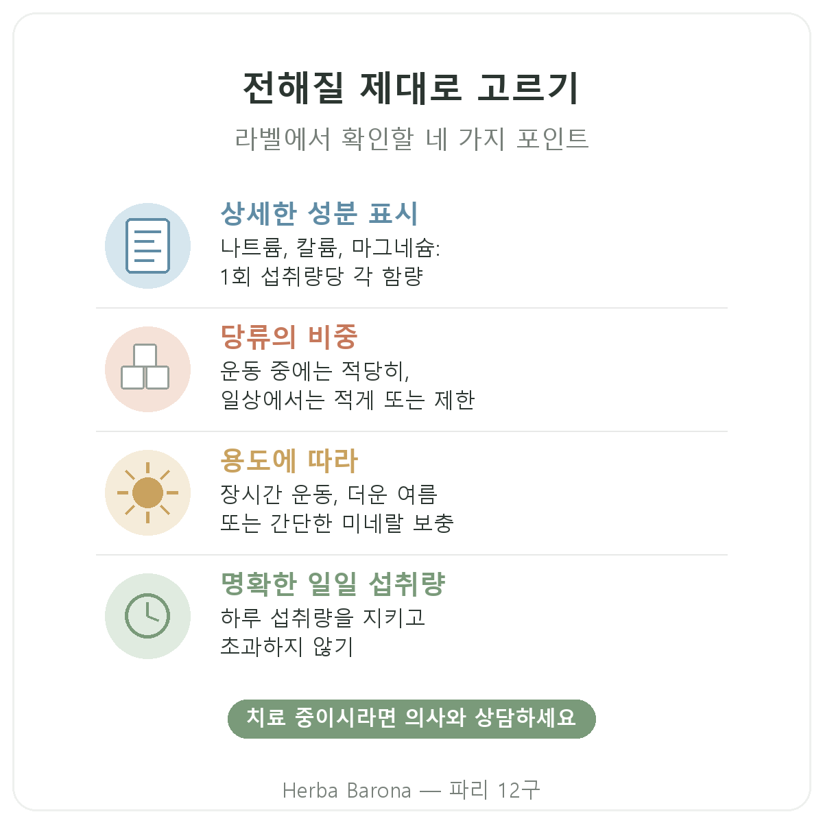 전해질 Herba Barona