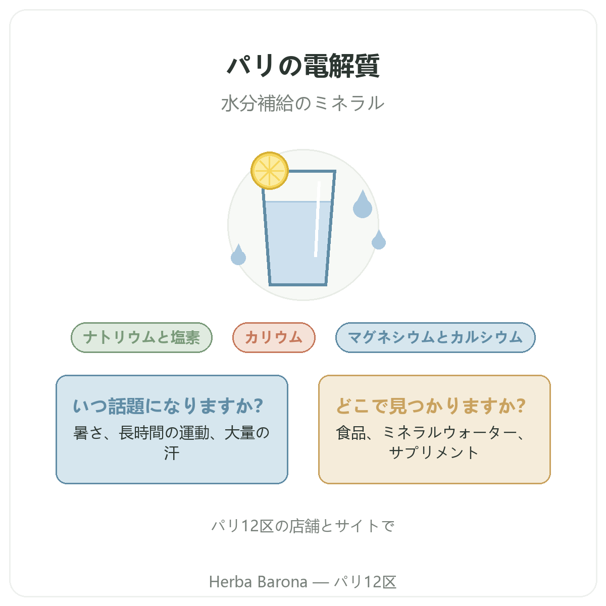 電解質 Herba Barona