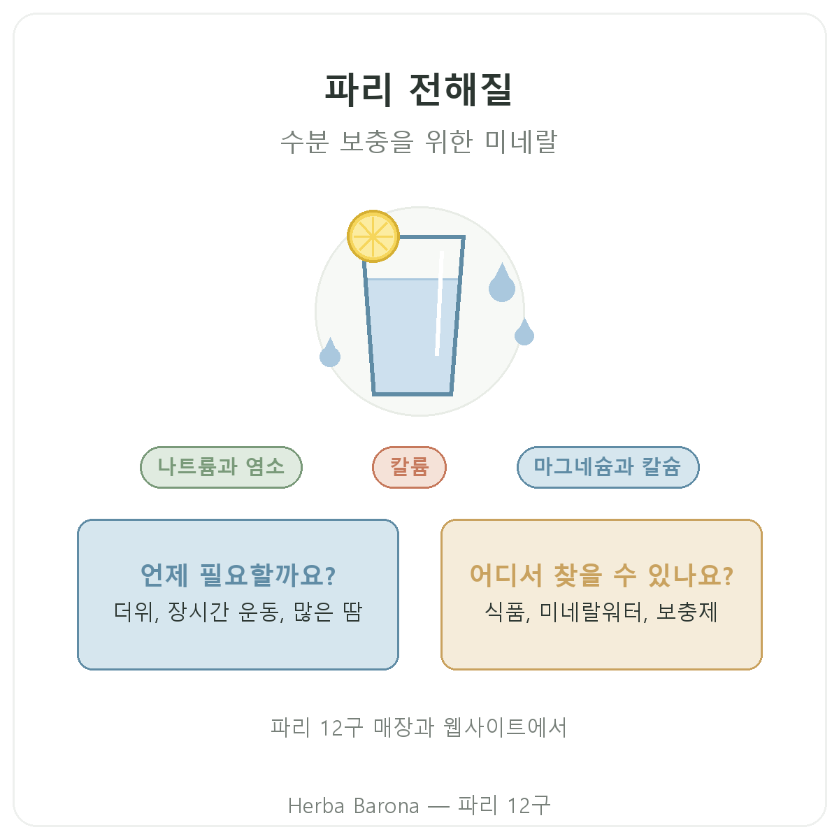 전해질 Herba Barona