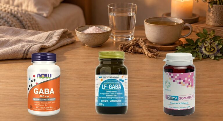 GABA 500 mg + B6 NOW Foods, LF-GABA Naturamedicatrix et Form'a Sommeil Distriform', Herba Barona Paris 12e