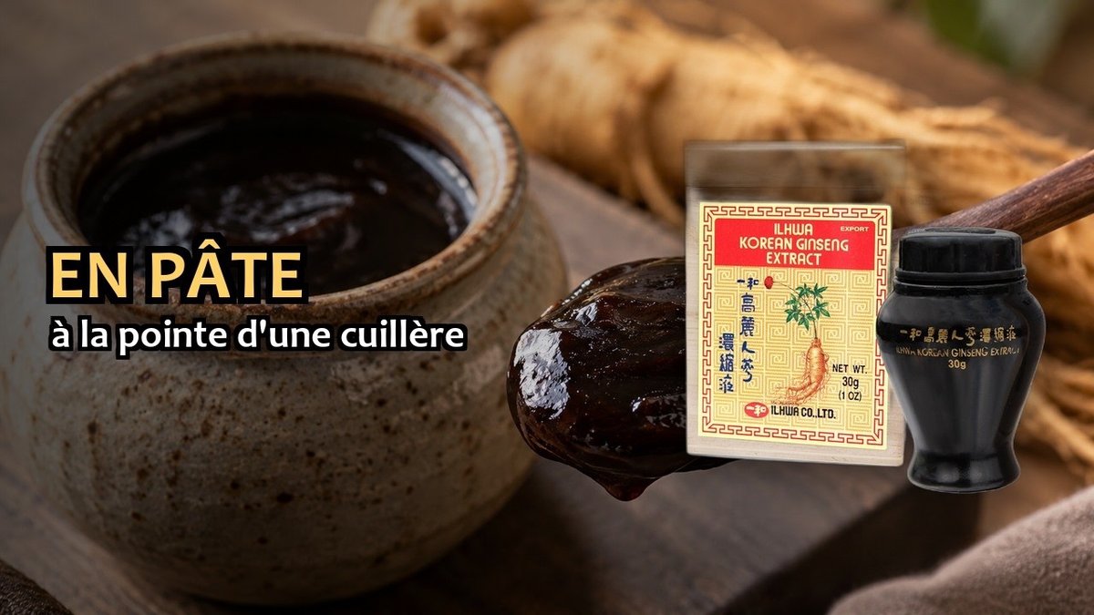 Vidéo Ginseng coréen en pâte IL HWA Ginseng de Corée en pâte Extrait coréen pur iL HWA Paris Herba Barona