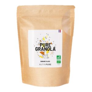 Pure Granola Banane Cajou bio Nutripure sarrasin noix de cajou sachet 350 g Paris Herba Barona