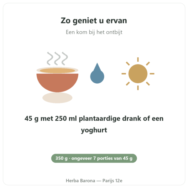 Pure Granola Banaan Cashew bio Nutripure 350 g gebruik Paris Herba Barona