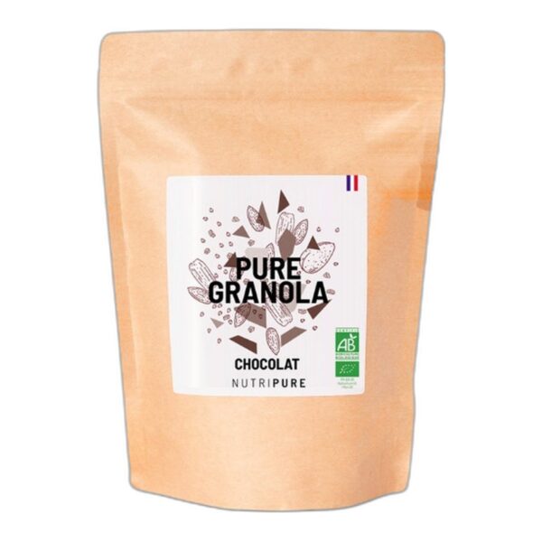 Pure Granola chocolat bio Nutripure sarrasin et pépites de chocolat noir sachet 350 g Paris Herba Barona
