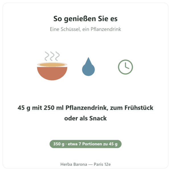 Pure Granola Schokolade Bio Nutripure 350 g Zubereitung Paris Herba Barona