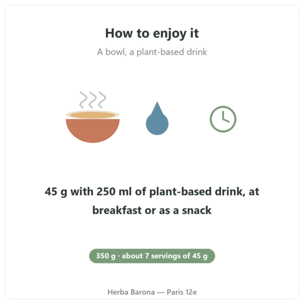 Pure Granola Chocolate, organic, Nutripure 350 g how to enjoy it Paris Herba Barona