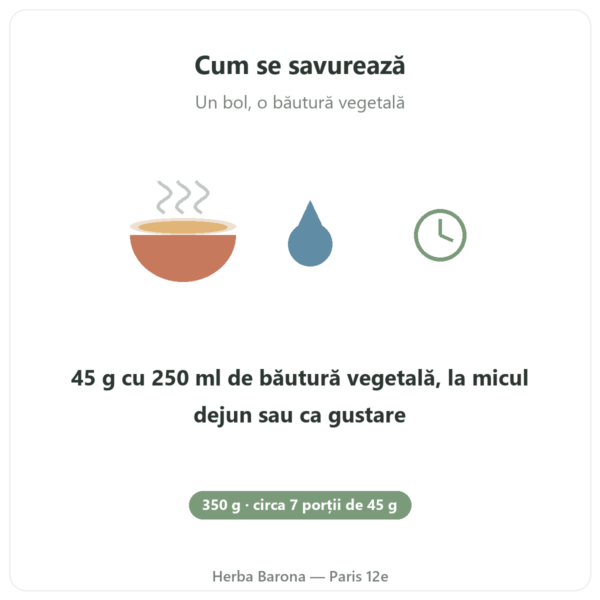 Pure Granola ciocolată bio Nutripure 350 g cum se savurează Paris Herba Barona