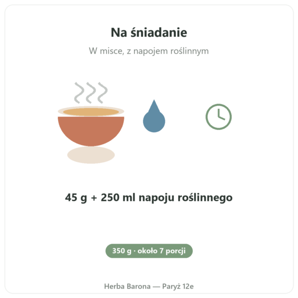 Pure Granola Wieloziarnista bio Nutripure 350 g sposób użycia Paris Herba Barona