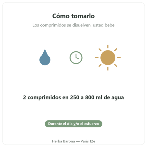 Hydrapure electrolitos Nutripure – frutas exóticas – 30 comprimidos modo de empleo Paris Herba Barona