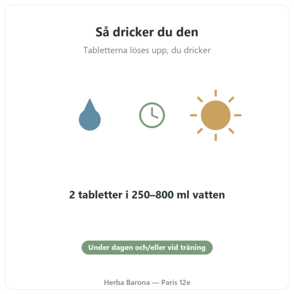 Hydrapure elektrolyter Nutripure – exotiska frukter – 30 brustabletter användning Paris Herba Barona
