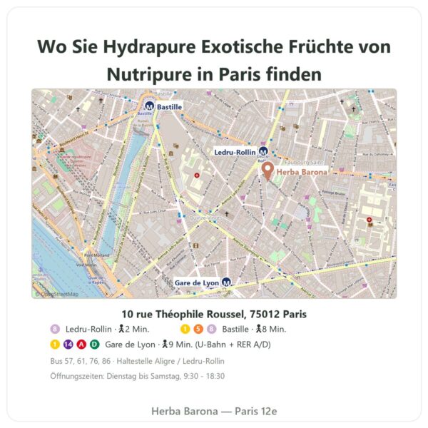 Wo kaufen Hydrapure Elektrolyte Nutripure – Exotische Früchte – 30 Brausetabletten - Herba Barona Paris