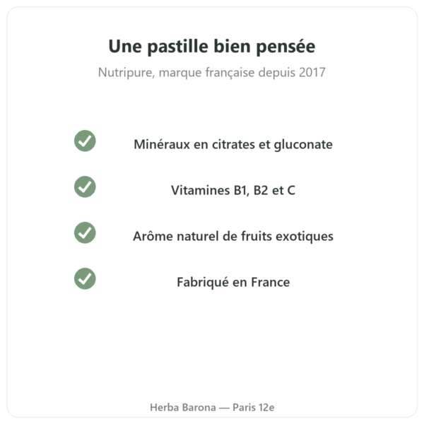 Hydrapure électrolytes fruits exotiques Nutripure qualité Paris Herba Barona