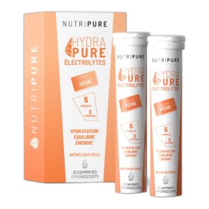 Hydrapure électrolytes pêche Nutripure 30 comprimés effervescents Paris Herba Barona