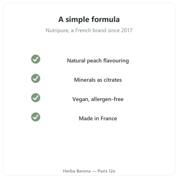 Hydrapure Electrolytes Nutripure – peach – 30 tablets quality Paris Herba Barona