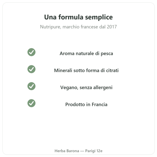 Hydrapure elettroliti Nutripure – pesca – 30 compresse qualità Paris Herba Barona