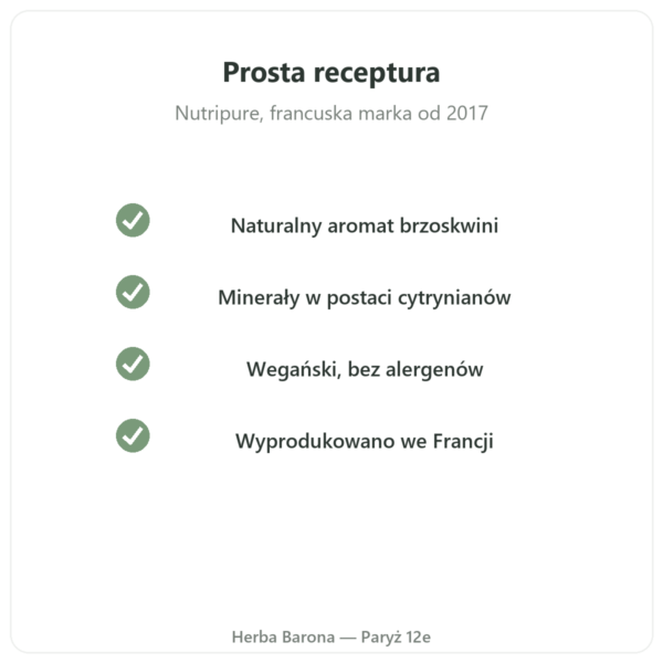 Hydrapure elektrolity Nutripure – brzoskwinia – 30 tabletek musujących jakość Paris Herba Barona