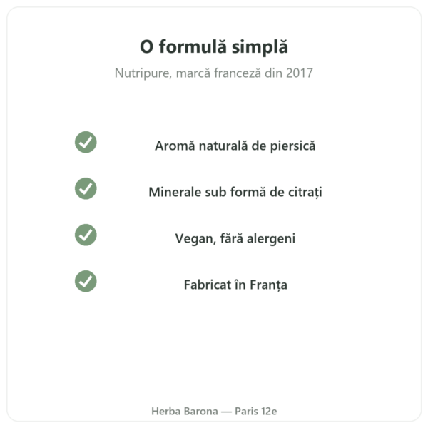 Hydrapure electroliți Nutripure – piersică – 30 de comprimate efervescente calitate Paris Herba Barona