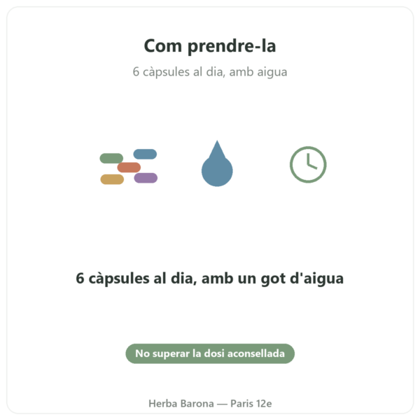 L-Arginina Base Nutrimuscle (Nutrielement) – 120 càpsules mode d'ús Paris Herba Barona