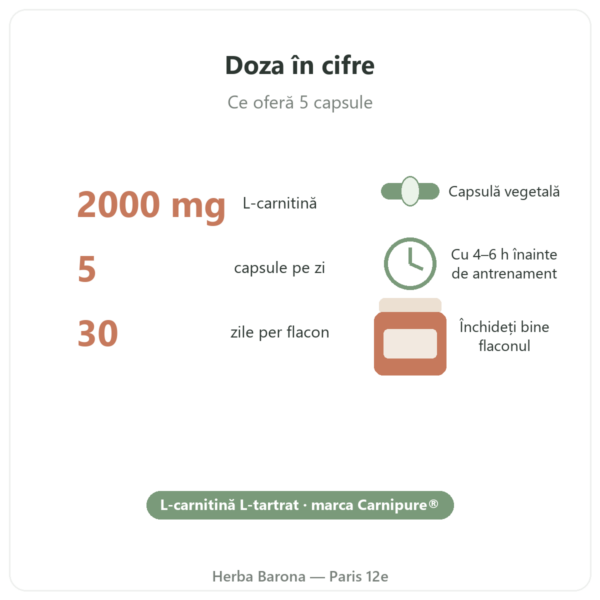 L-Carnitine Carnipure® Nutripure 150 de capsule cifre-cheie Paris Herba Barona