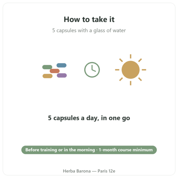 L-Carnitine Carnipure® Nutripure 150 capsules how to use Paris Herba Barona