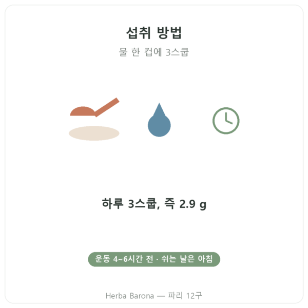 L-Carnitine Carnipure® Nutripure 파우더 90 g 섭취 방법 Paris Herba Barona