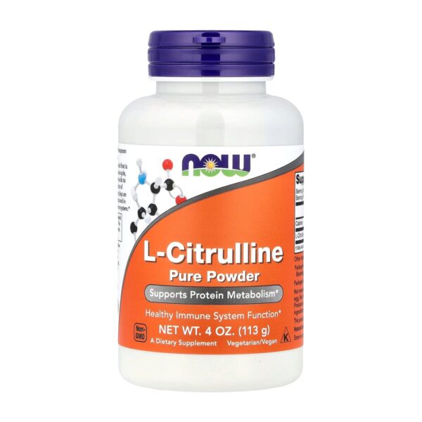 L-Citrulline poudre pure Now Foods 1500 mg 113 g Paris Herba Barona