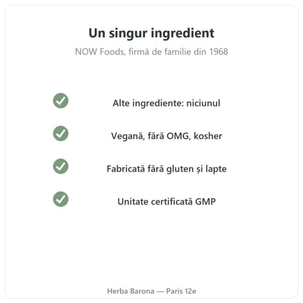 L-Citrulină pudră pură – Now Foods – 113 g calitate Paris Herba Barona