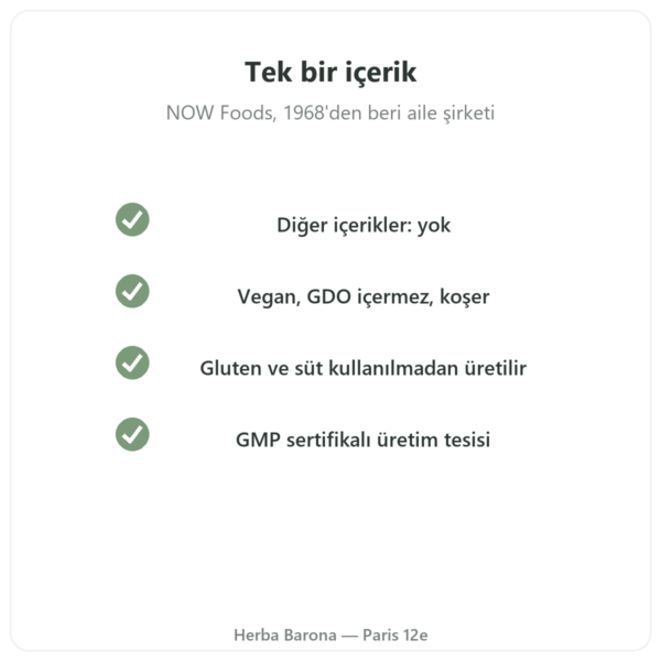 L-Sitrülin Saf Toz – Now Foods – 113 g kalite Paris Herba Barona