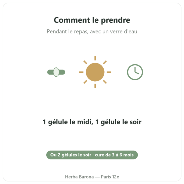 Magnésium taurine B6 Nutripure 180 gélules mode d'emploi Paris Herba Barona