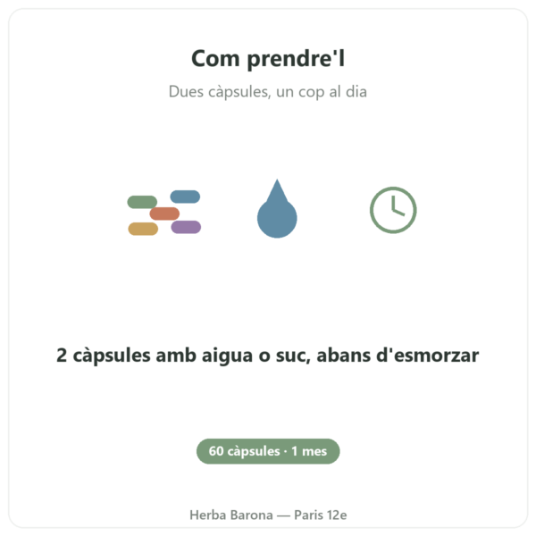 Mastic Gum Jarrow Formulas 1000 mg 60 càpsules mode d'ús París Herba Barona