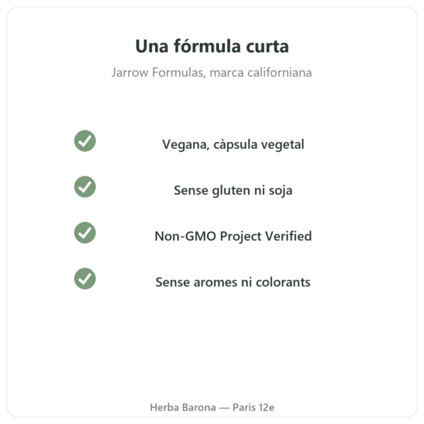 Mastic Gum Jarrow Formulas 1000 mg 60 càpsules qualitat París Herba Barona
