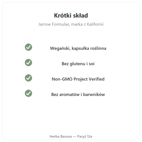 Mastic Gum Jarrow Formulas 1000 mg 60 kapsułek jakość Paryż Herba Barona