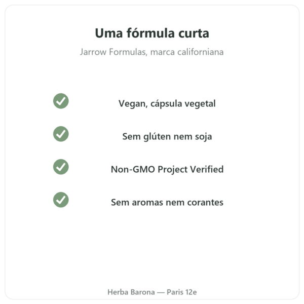 Mastic Gum Jarrow Formulas 1000 mg 60 cápsulas qualidade Paris Herba Barona