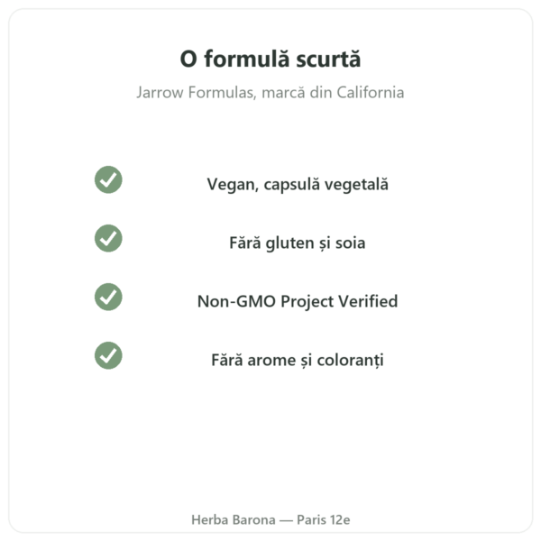Mastic Gum Jarrow Formulas 1000 mg 60 capsule calitate Paris Herba Barona